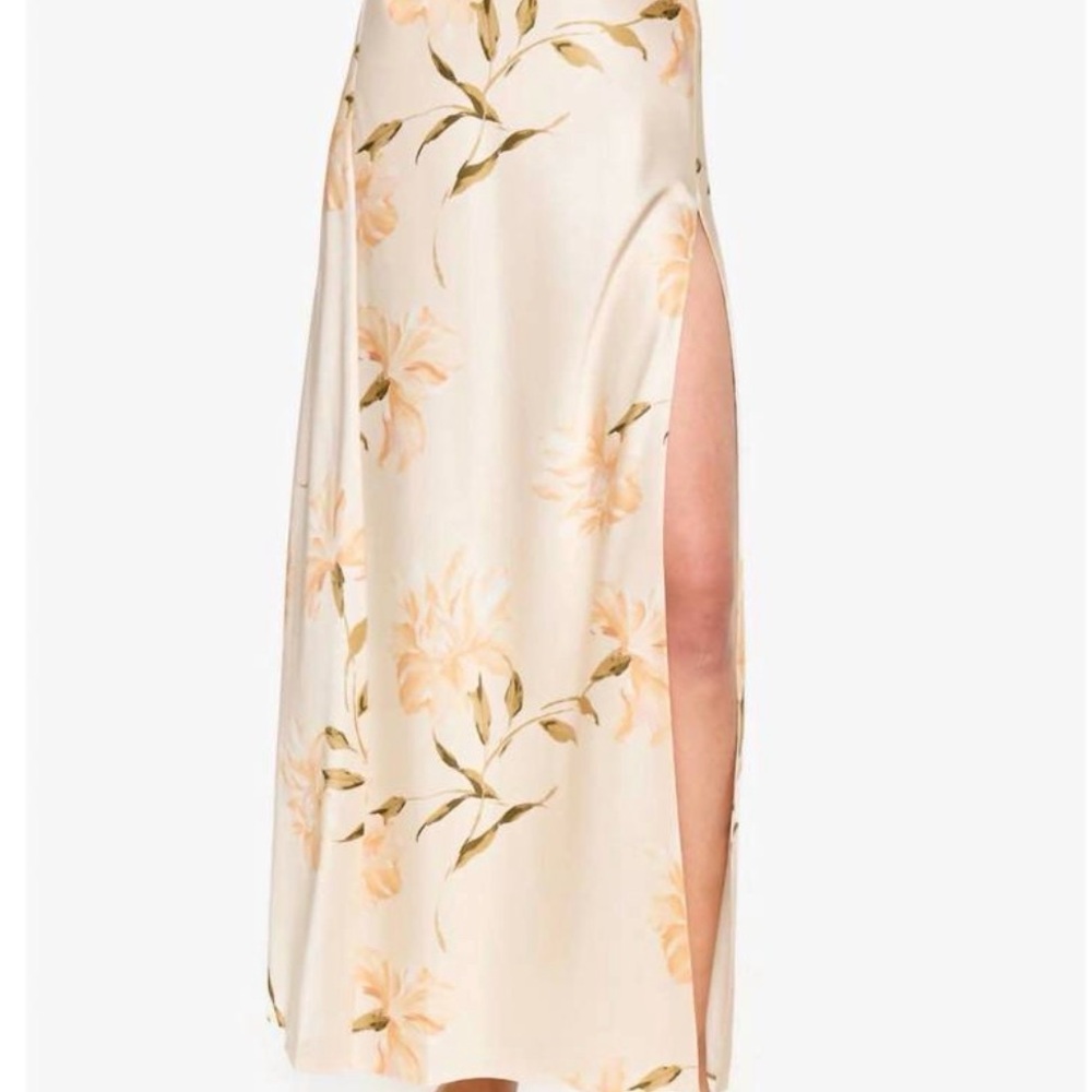 NEW CAMI NYC slit skirt in daylily Peach Color Medium